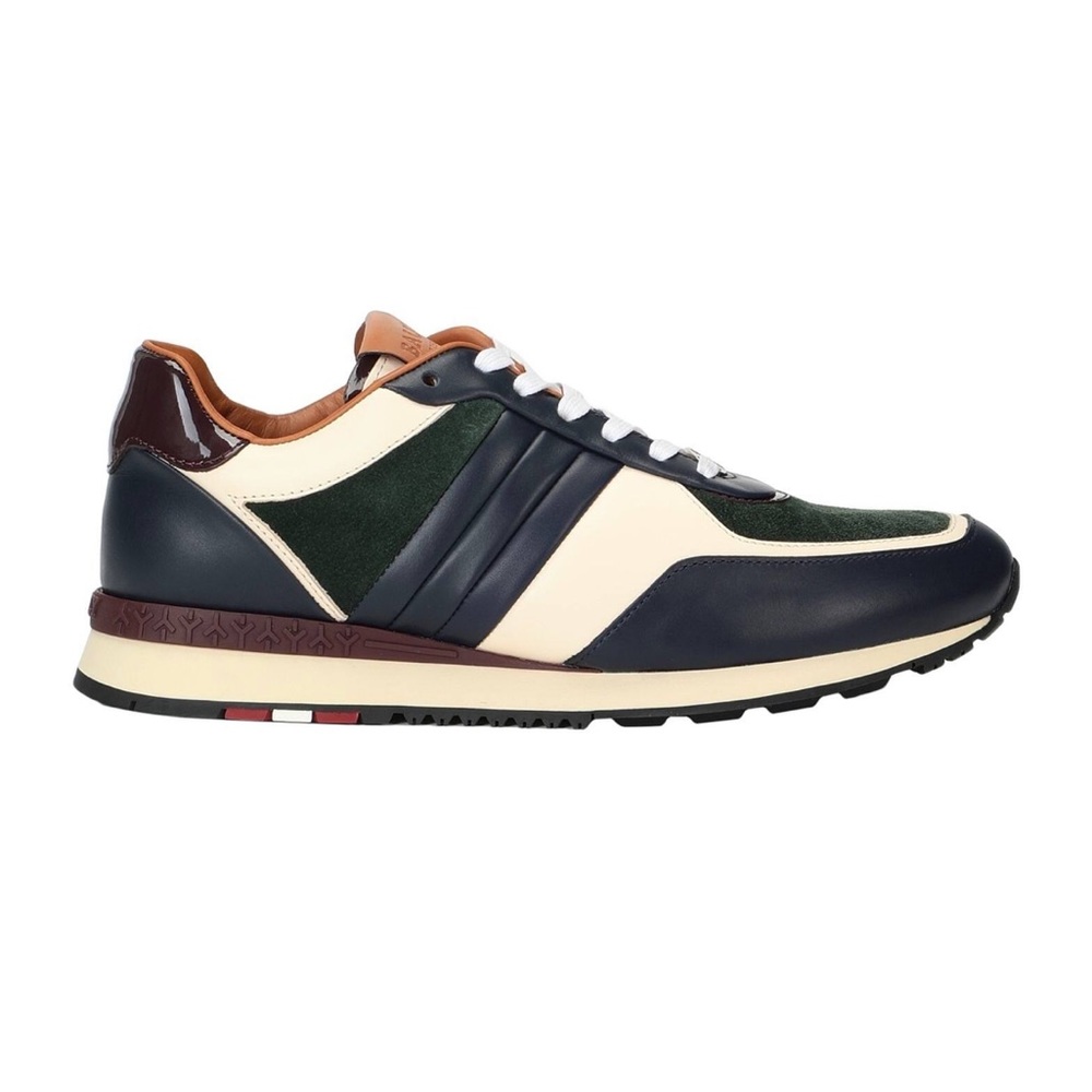 Bally - Navy Suede and Leather Sneakers